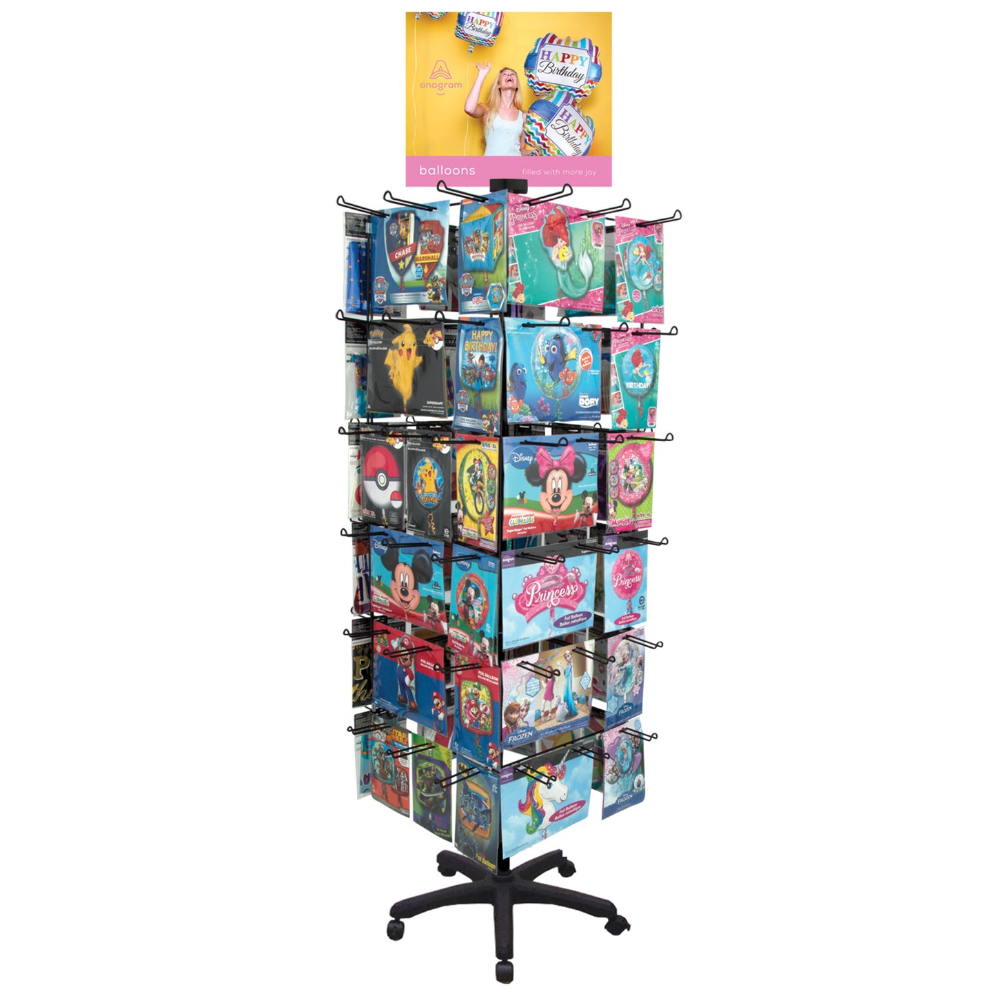 1716402 - DISPLAY: 72-Peg Floor Spinner (4-Panel)