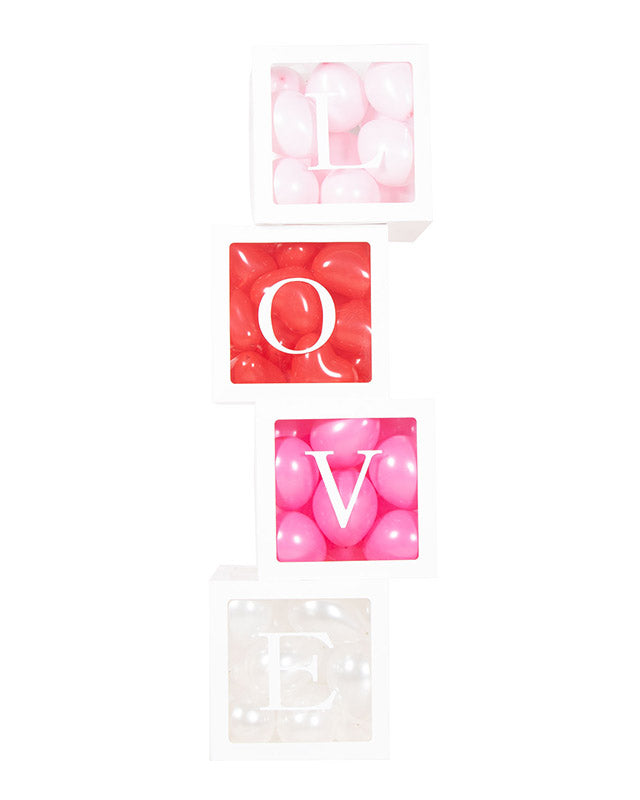 BOR - Love Balloon Cubes - 30cm x 30cm (4pcs)