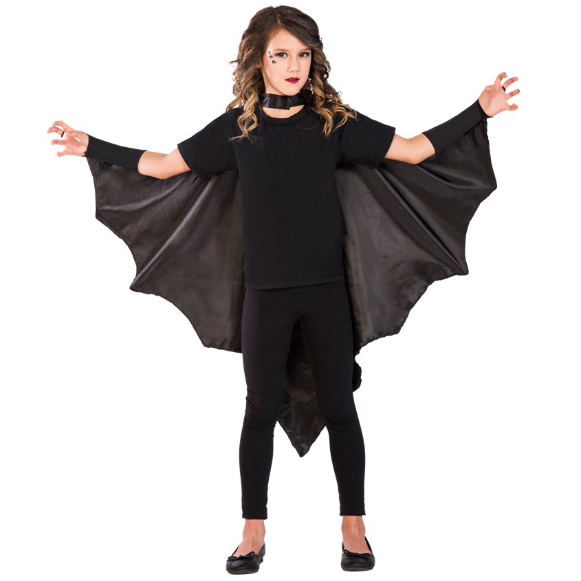 9908283 - Bat Wing Black Cape - Child