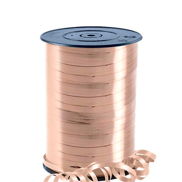 CR1100 - Rose Gold Metallic Curling Balloon Ribbon - 230m