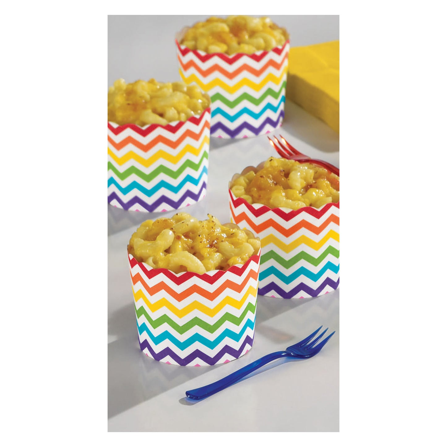 141402 IP X9 - Rainbow Buffet Large Scalloped Cups - 9 PKG/24