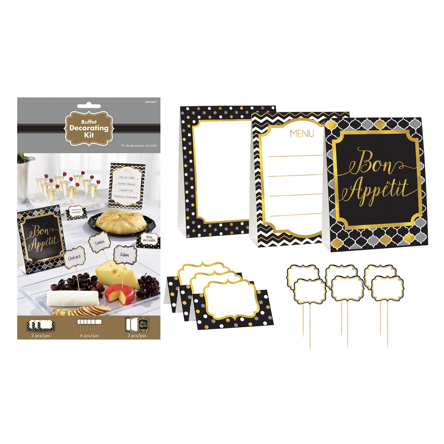 BUFFET DECORATING KIT X 6