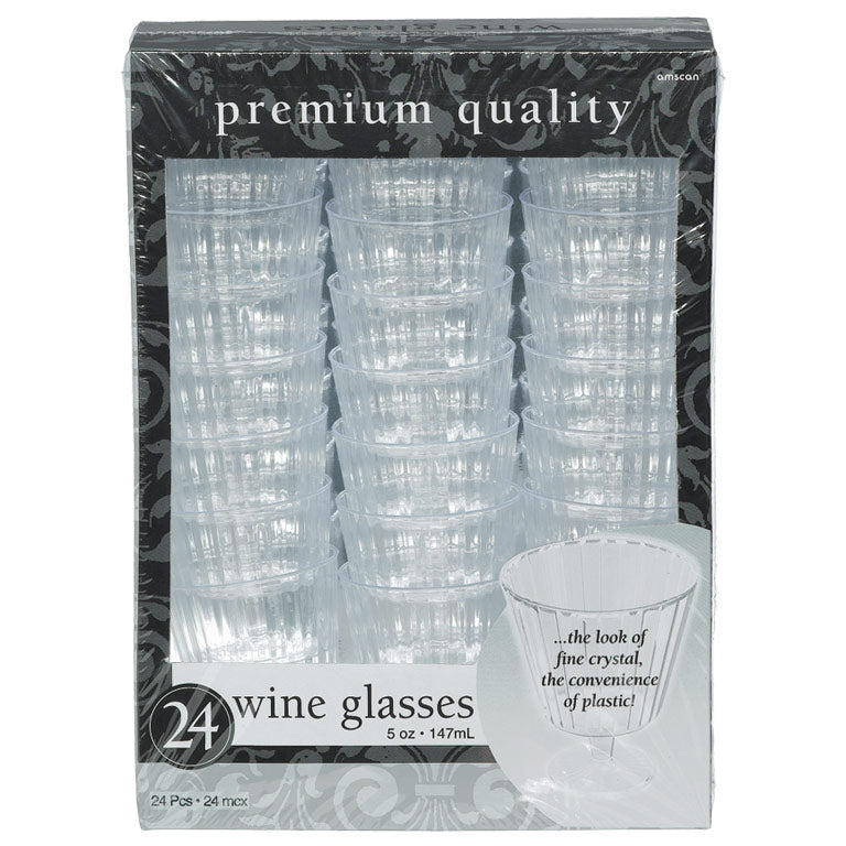 351008 - Premium Boxed Clear Wine Glasses 150ml - 12 PKG/24