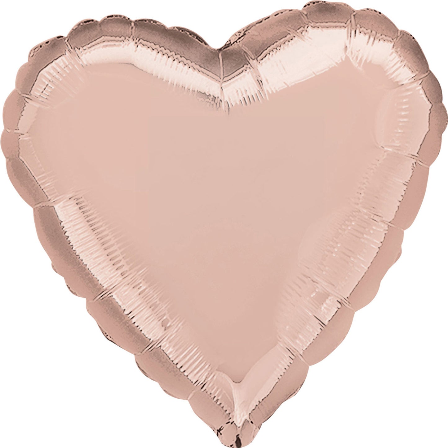 Rose Gold Heart Standard Packaged Foil Balloons S15 - 5 PC