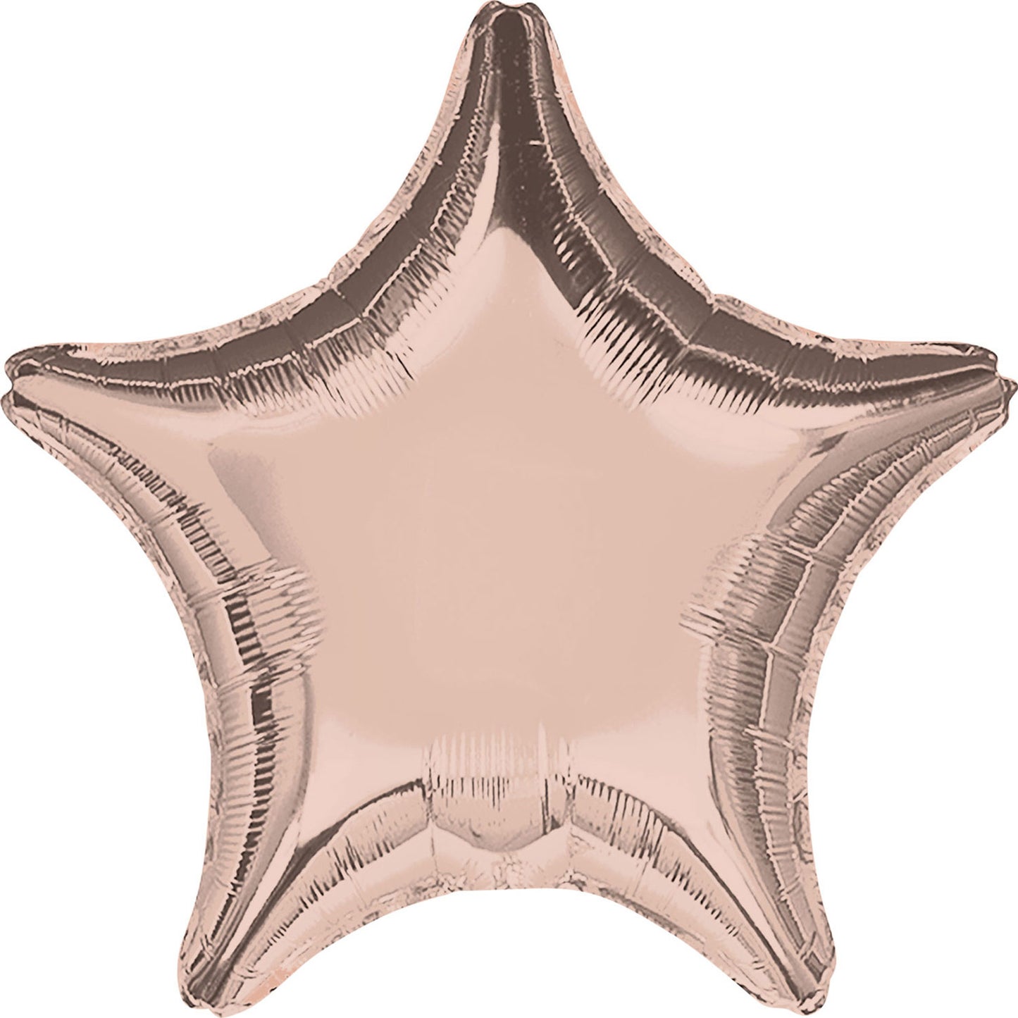 Rose Gold Star Standard Packaged Foil Balloons S15 - 5 PC