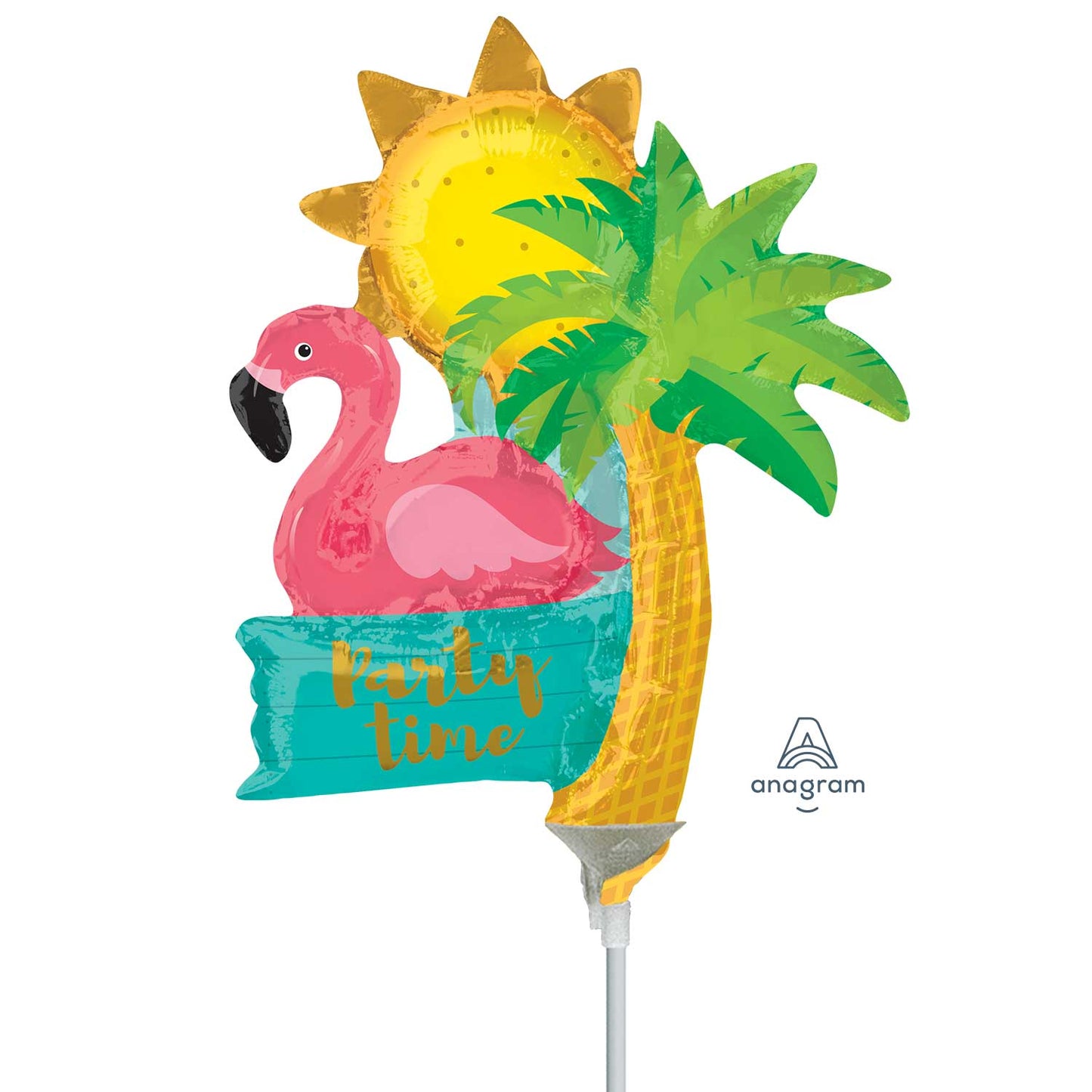 3711802 IP X5 - Party Time Let's Flamingle Uninflated Mini-Balloon A30 - 5 PC