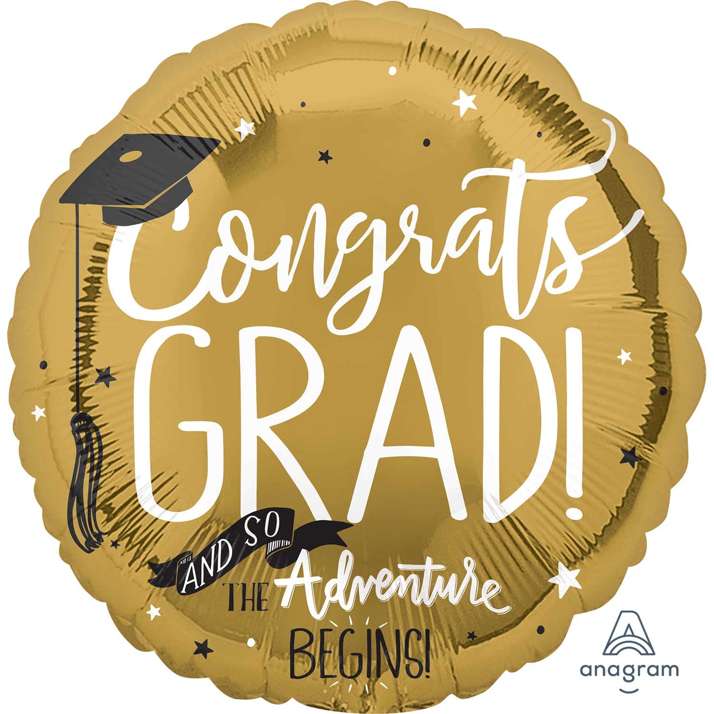 3758901 IP X5 - The Adventure Begins Jumbo HX Foil Balloons P35 - 5 PC