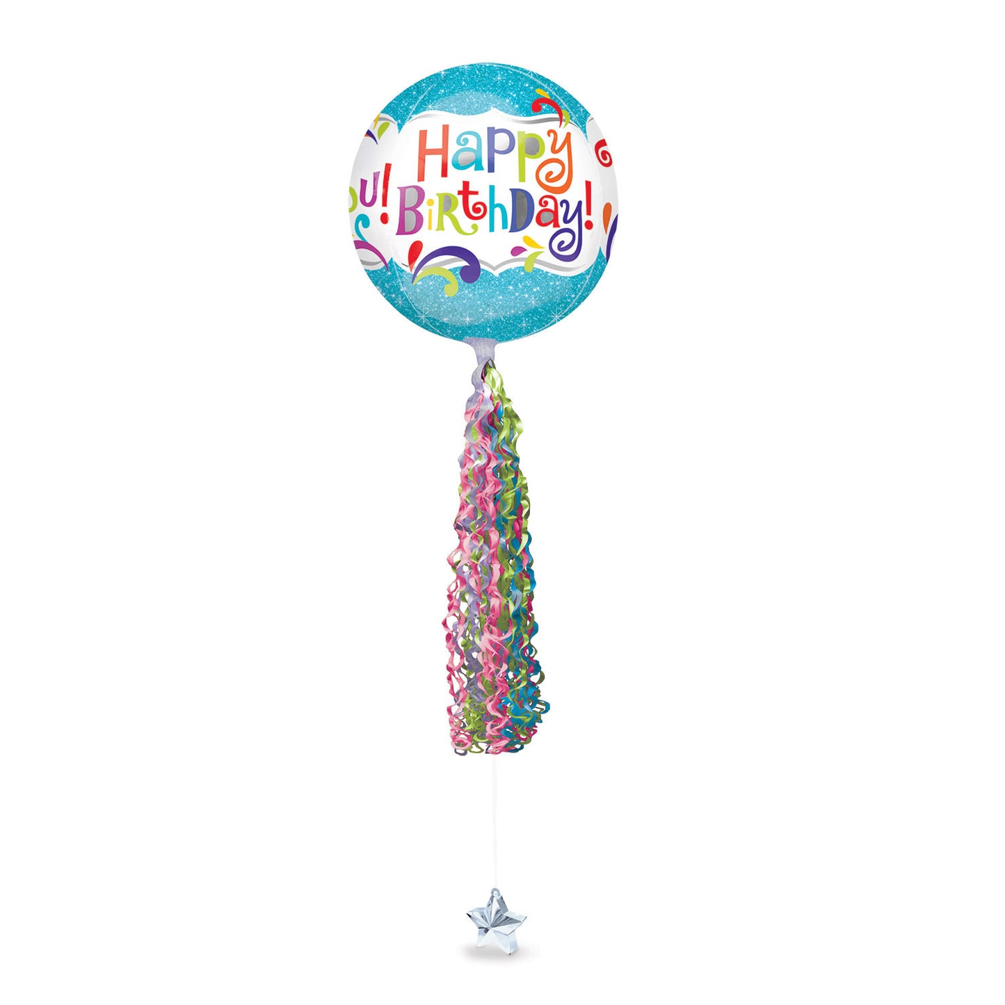 8231101 IP X5 - Twirlz Medium Jewel Tones Balloons Tails - 1 PC