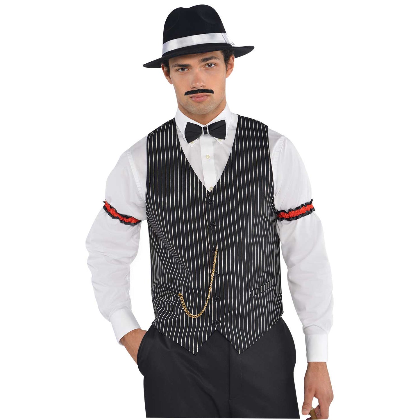 Roaring 20s Gangster Vest - Size Adult - 2 PC