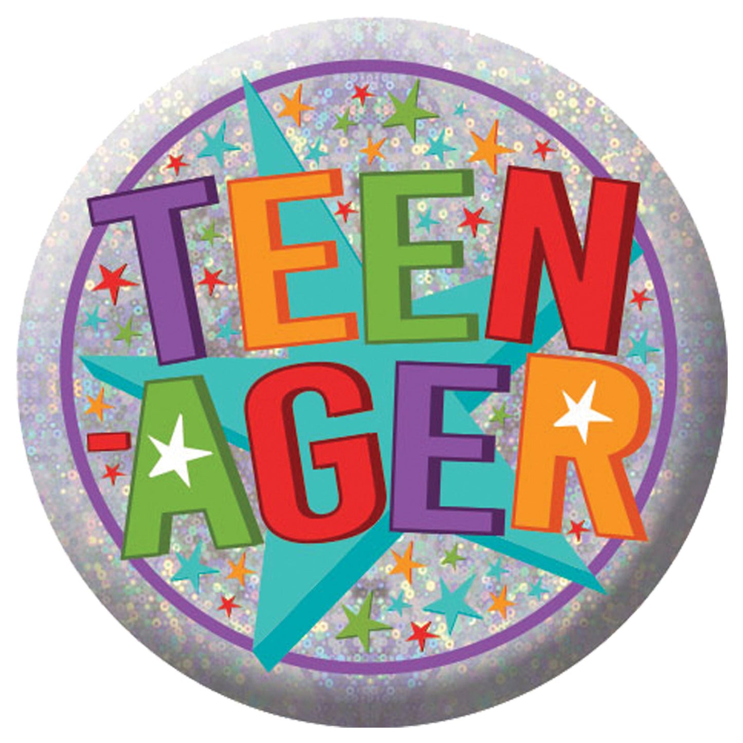 9900831 IP X12 - Teenager Holographic Badges 5.5cm - 12 PC
