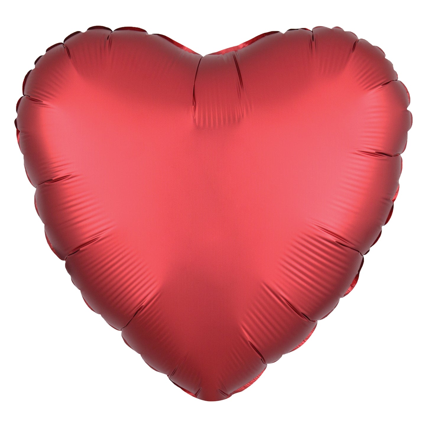 3858402 IP X10 - Satin Luxe Sangria Heart Standard HX Unpackaged Foil Balloons S15 - 10 PC