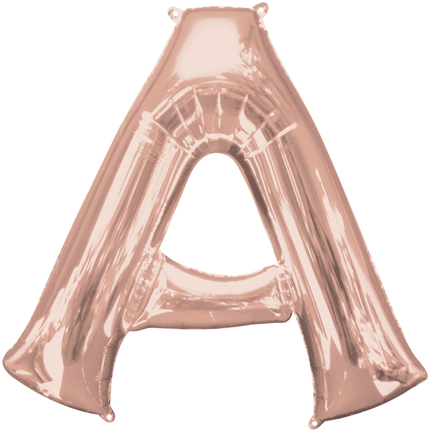 3745211 IP X5 - Letter A Rose Gold Minishape Foil Balloons 16"/40cm A04 - 5 PC