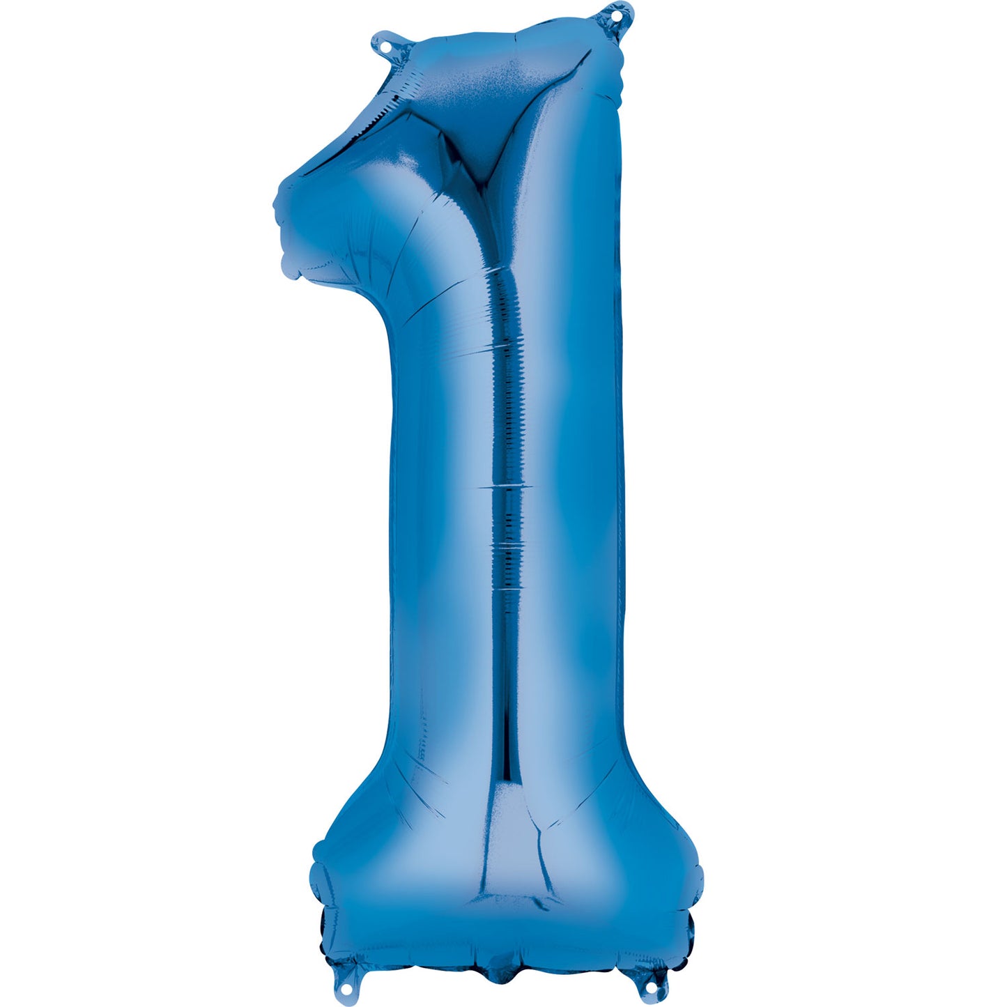 Number 1 Blue Minishape Foil Balloons 16"/"40cm A04 - 5 PC