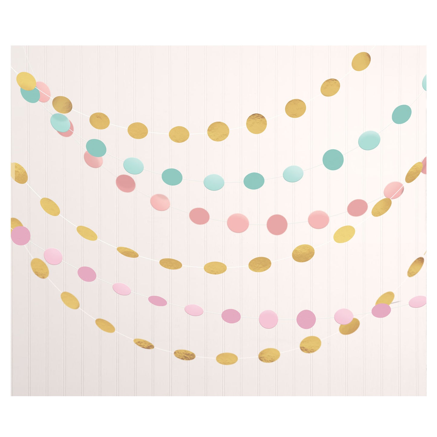 672425 - Pastel String Decorations - 6 PKG/6