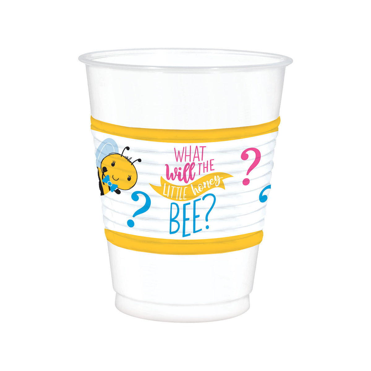 422166 IP X6 - What Will It Bee? Plastic Cups 473ml - 6 PKG/25