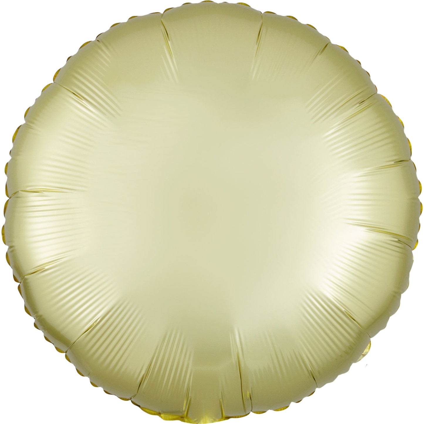 3990101 IP X5 - Pastel Yellow Circle Satin Luxe Standard HX Packaged Foil Balloons S15 - 5 PC