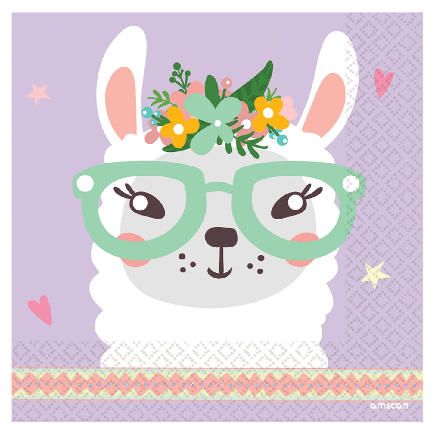9904587 IP X6 - Llama Luncheon Napkins 33cm - 6 PKG/16