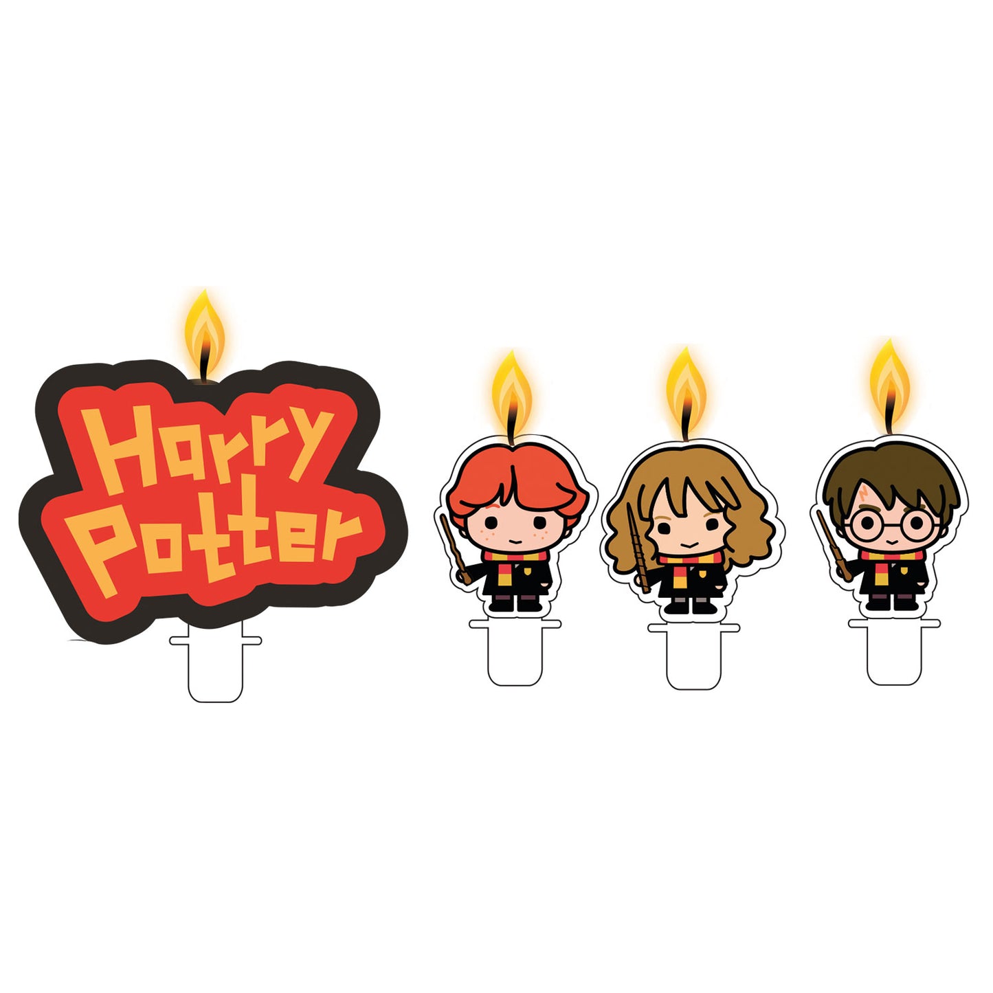 9905198 IP X6 - Harry Potter Candles - 6 PKG/4