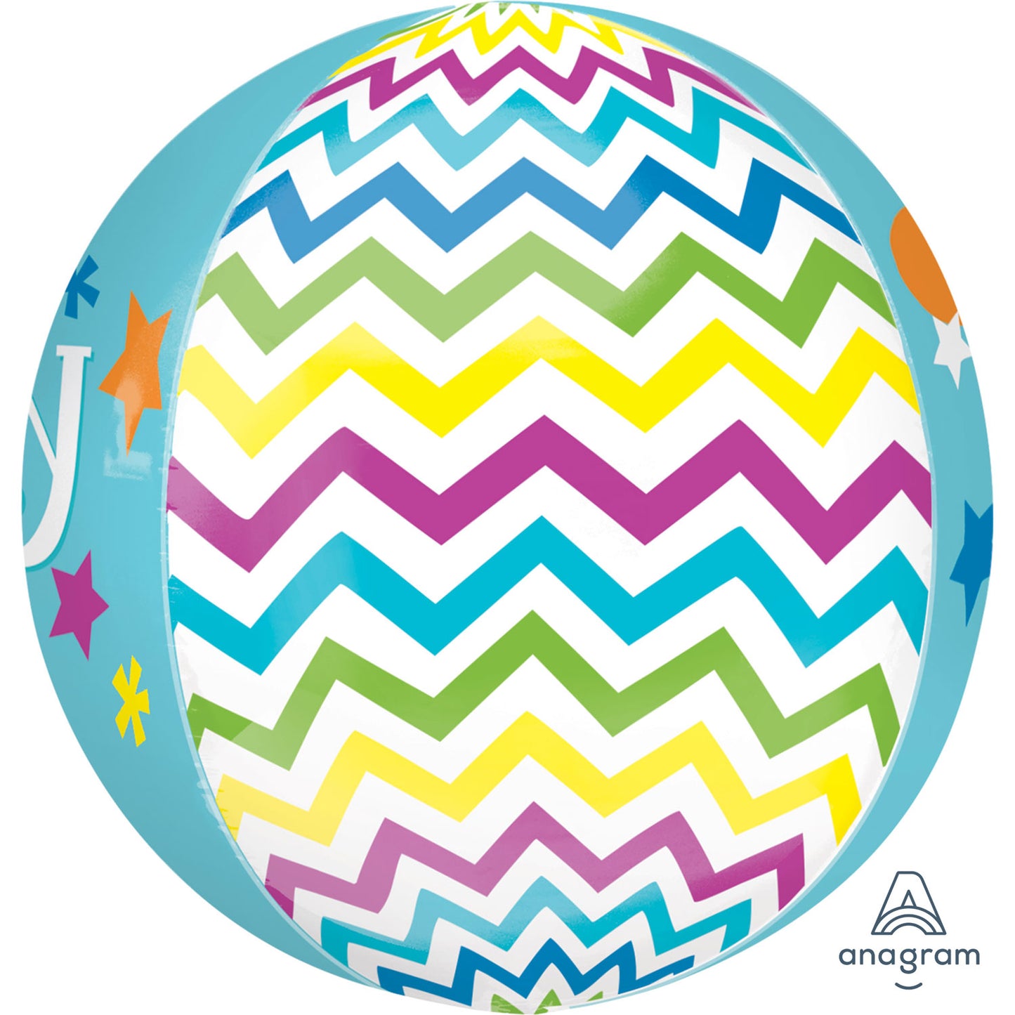 2877501 IP X5 - Sweet Baby Boy Orbz Foil Balloons 15"/38cm w x 16"/40cm h G20 - 5 PC