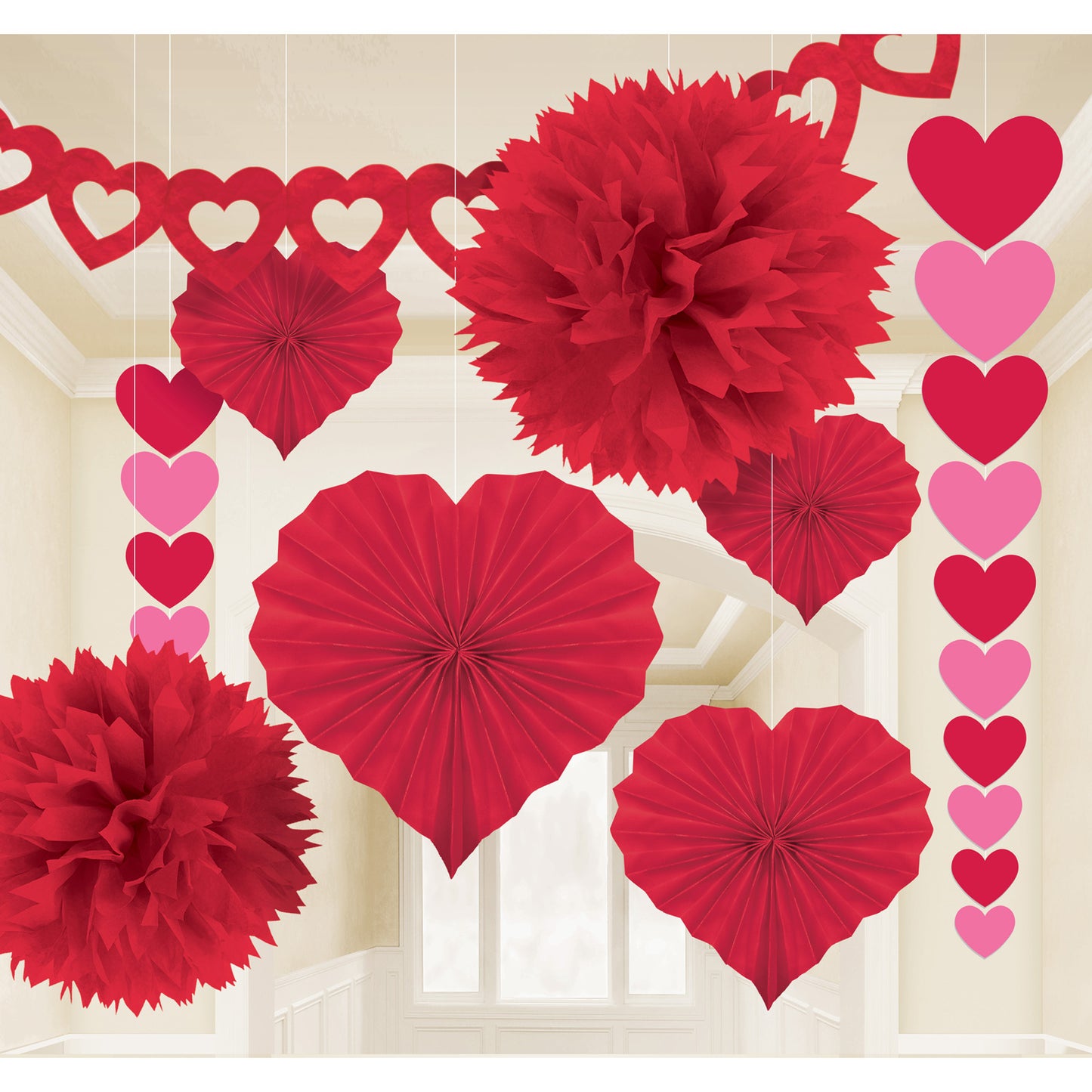 240184 IP X3 - Valentine's Day Paper Decorating Kits - 3 PKG/9