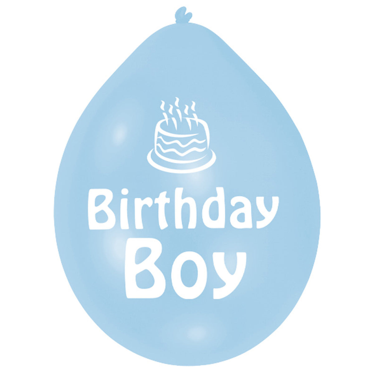 INT995562 IP X6 - Blue Birthday Boy Latex Balloons 22.8cm - 6 PKG/10