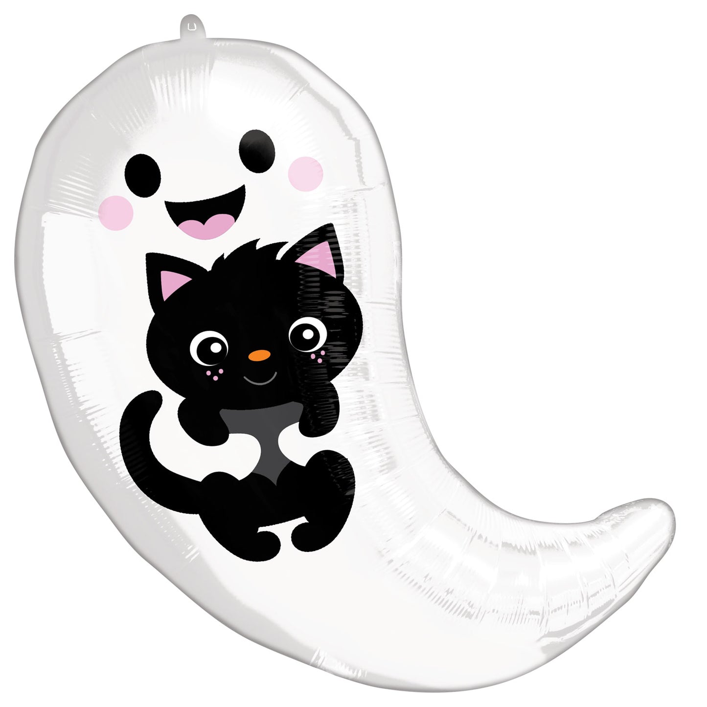 4195101 IP X5 - Ghost & Kitty Cuties Standard Shape Foil Balloons 16/40cm w x 19/48cm h S50 - 5 PC