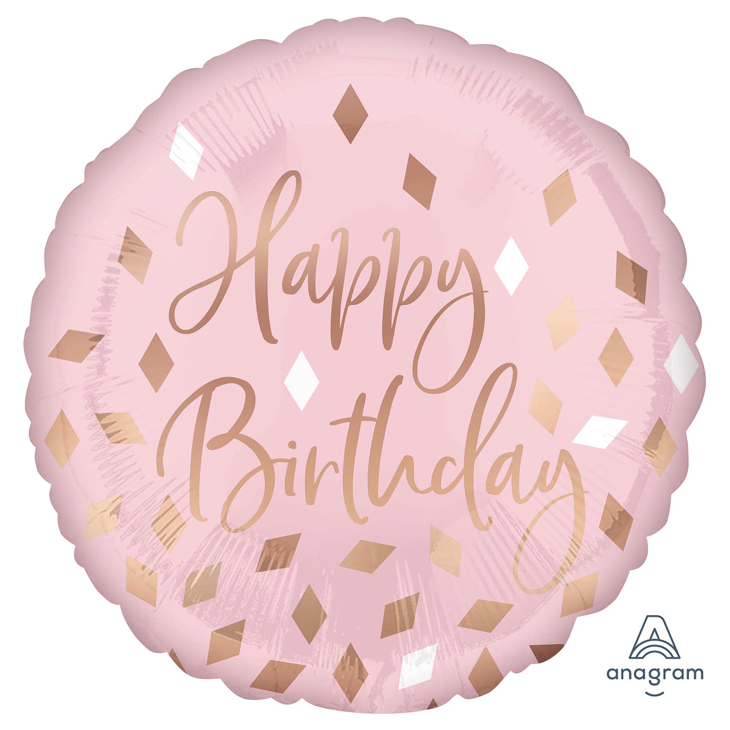 4211601 IP X5 - Blush Birthday Standard Foil Balloons S40 - 5 PC