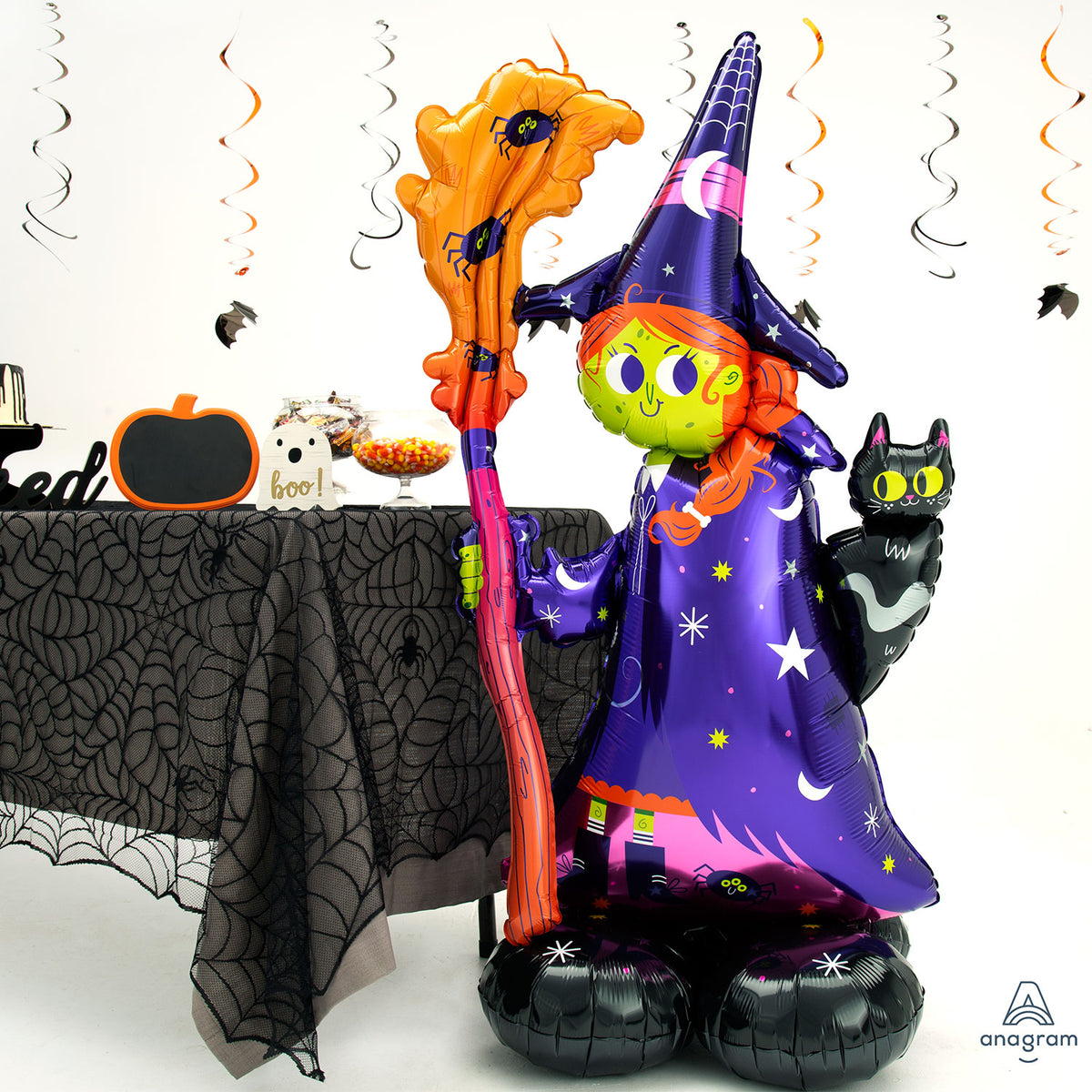 4241811 IP X3 - Scary Witch AirLoonz Large Foil Balloons 24"/60cm x 55"/139cm P70 - 3 PC