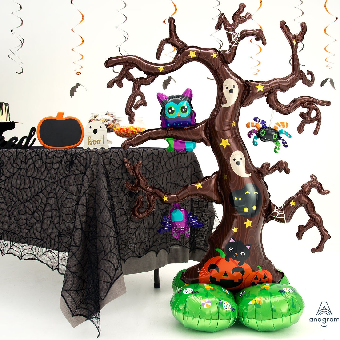 4242111 IP X3 - Creepy Tree AirLoonz Large Foil Balloons 44"/111cm x 62"/157cm P70 - 3 PC