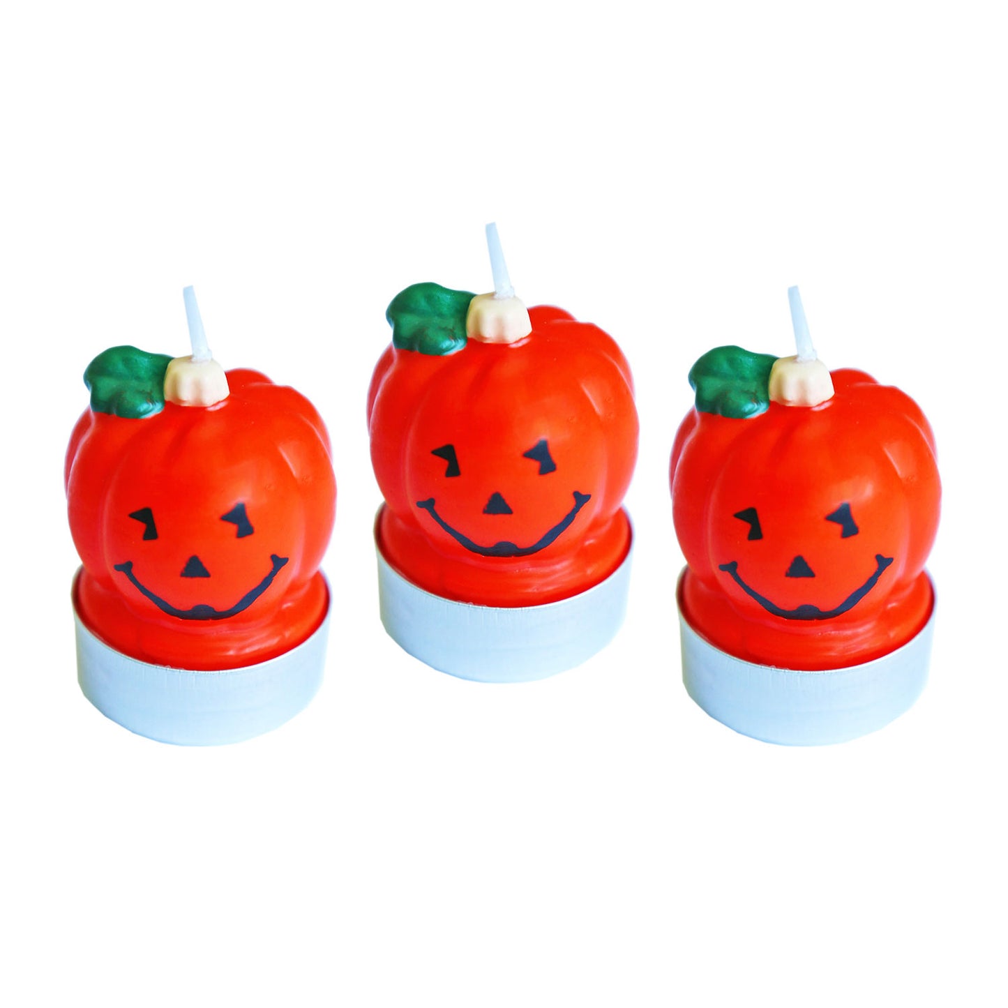 9907469 IP X6 - Tea Light Pumpkin Candles - 6 PKG/3