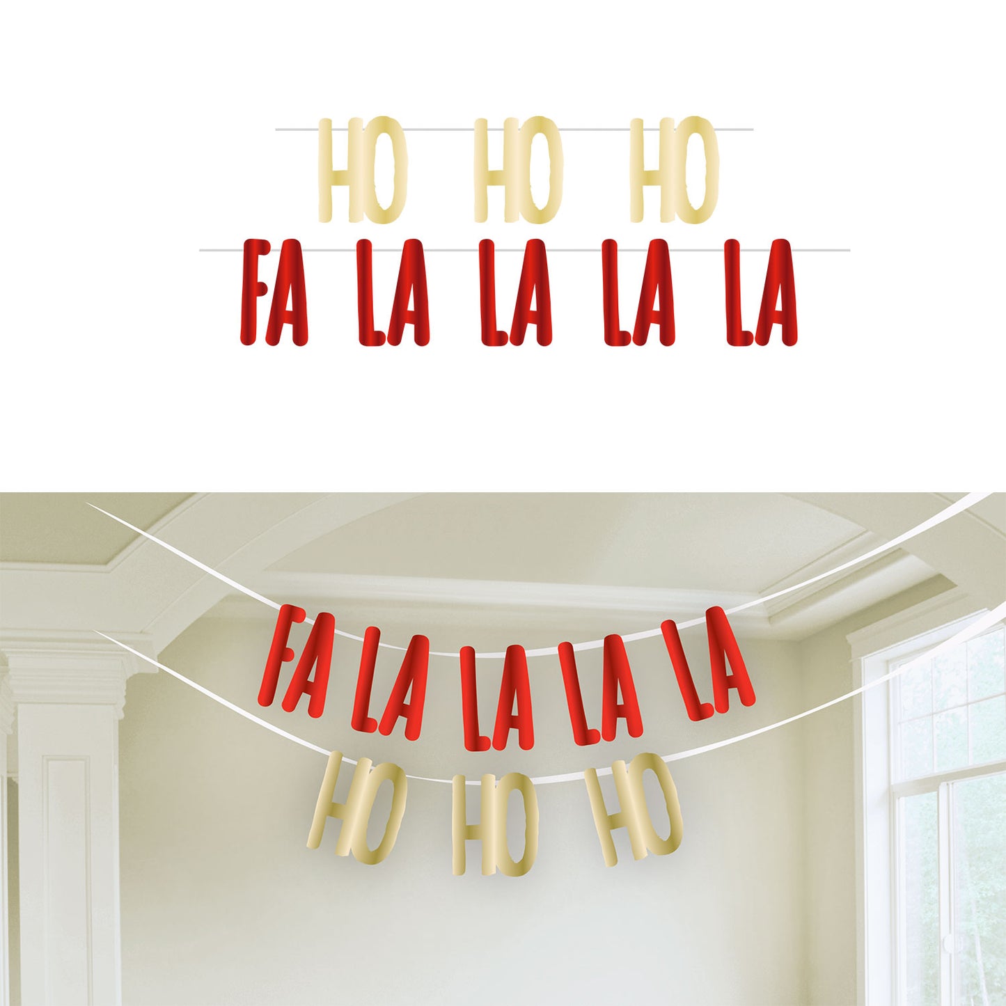 9908627 IP X6 - FA LA LA LA LA Letter Banner Kits - 6 PKG/2
