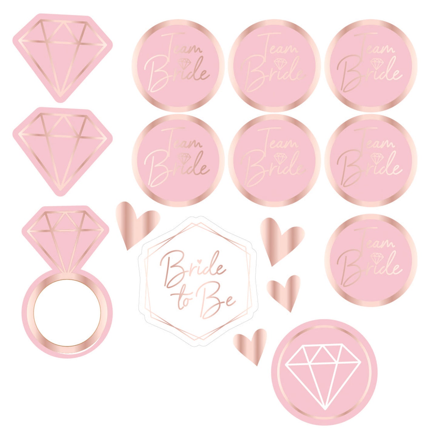 Team Bride Temporary Tattoos - 6 PC