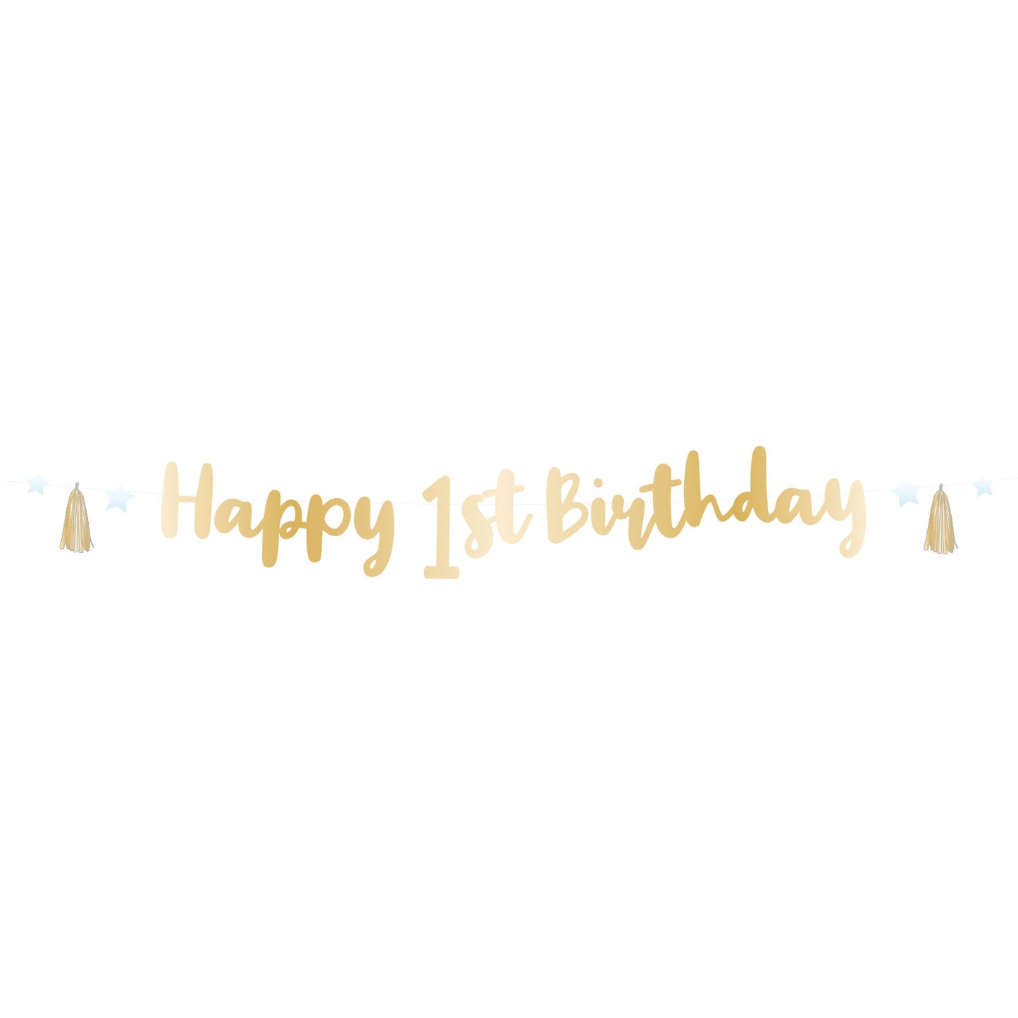 9910304 IP X6 - 1st Birthday Pink Letter Banners 1.8m - 6 PC