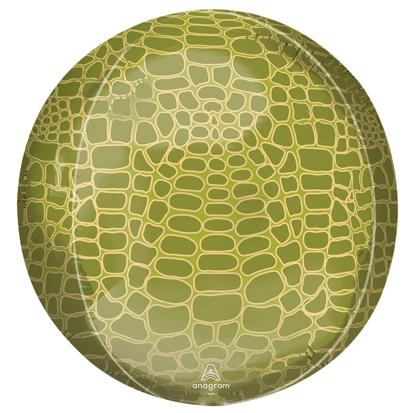 4280101 IP X5 - Animalz Alligator Print Orbz Packaged Foil Balloons G20 - 5 PC