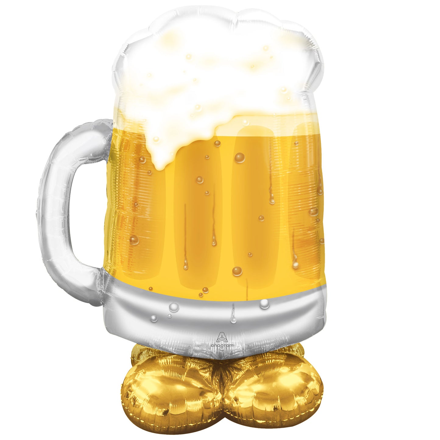 4237411 IP X3 - Big Beer Mug Airloonz Foil Balloons 31"/78cm w x 49"/124cm h P70 - 3 PC