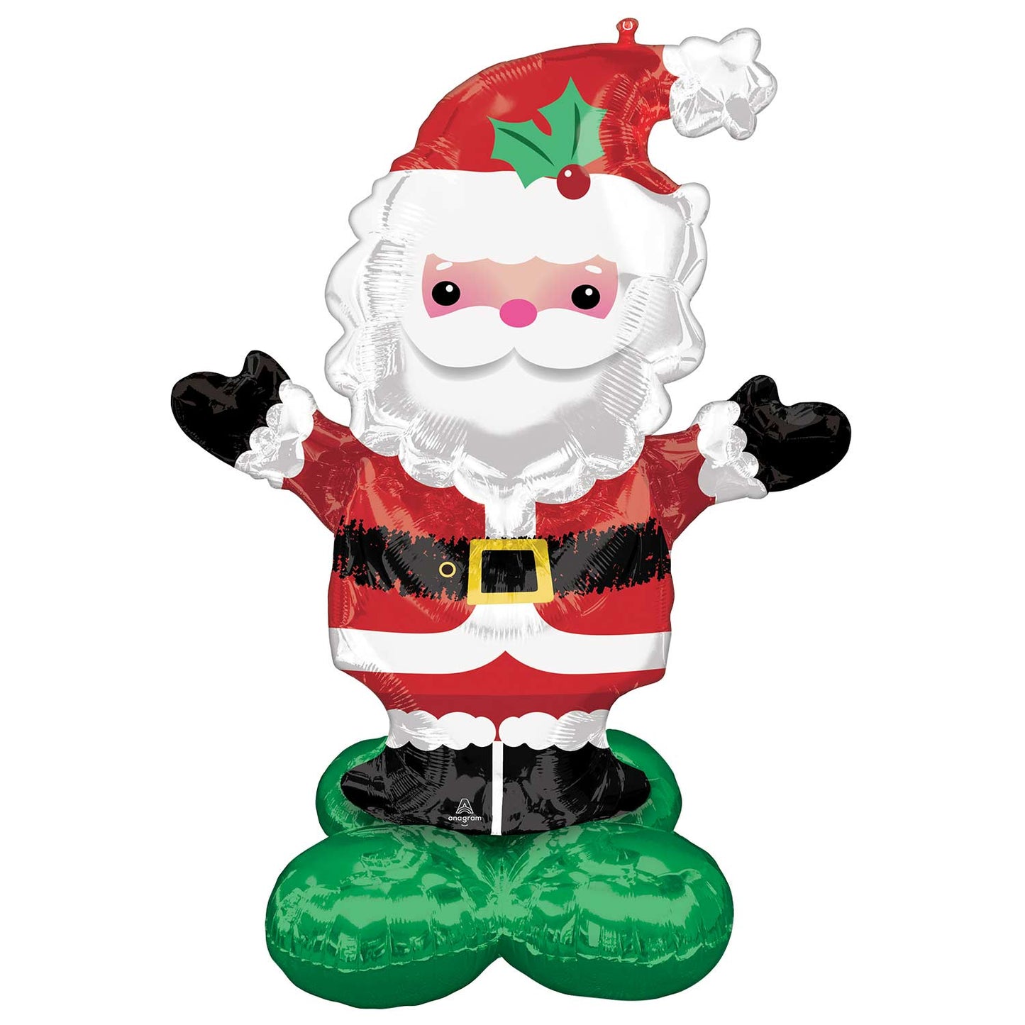 4295211 IP X3 - Christmas Santa AirLoonz Foil Balloons 40"/101cm w x 53"/134cm h P70 - 3 PC