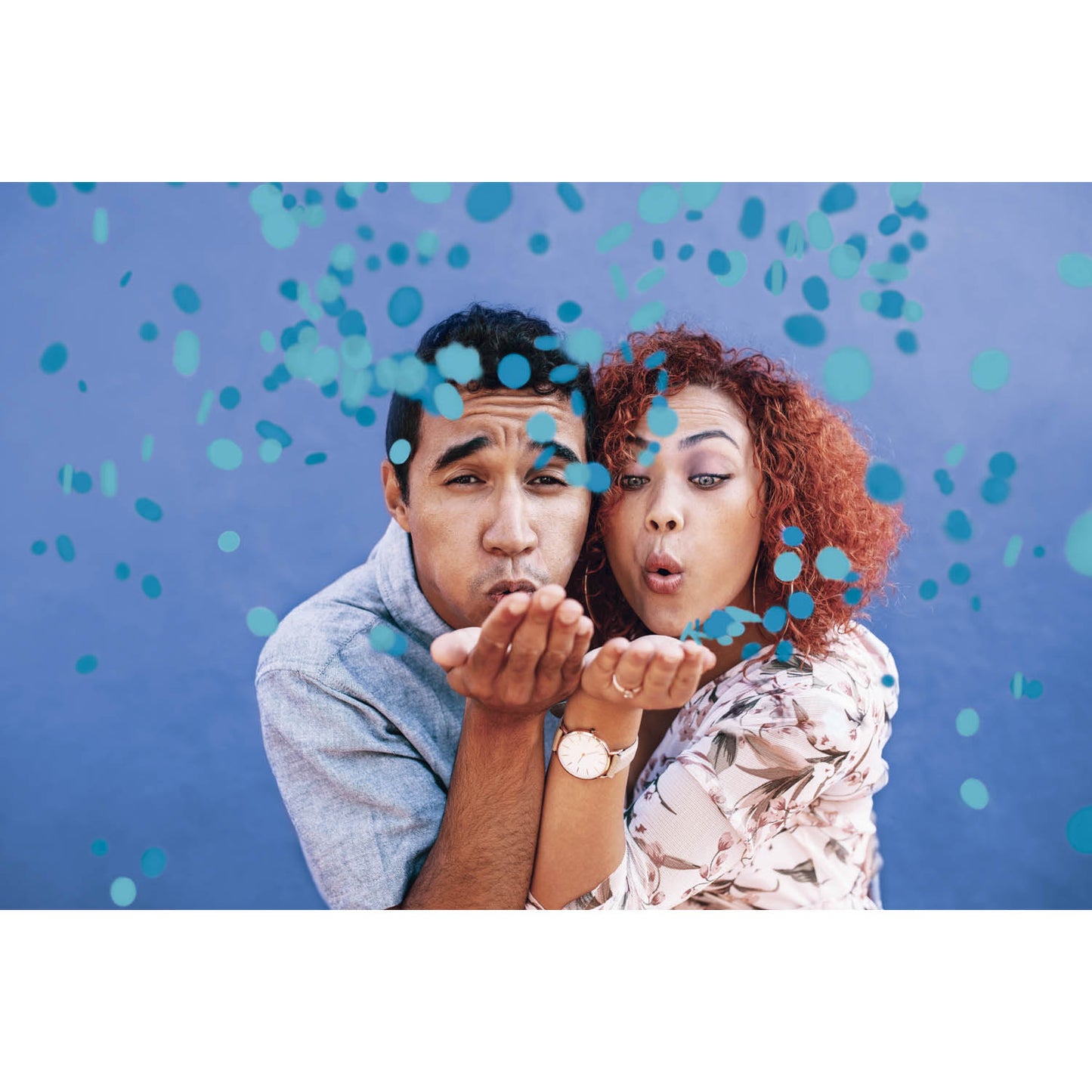 Blue Tissue Confetti - 12 PC