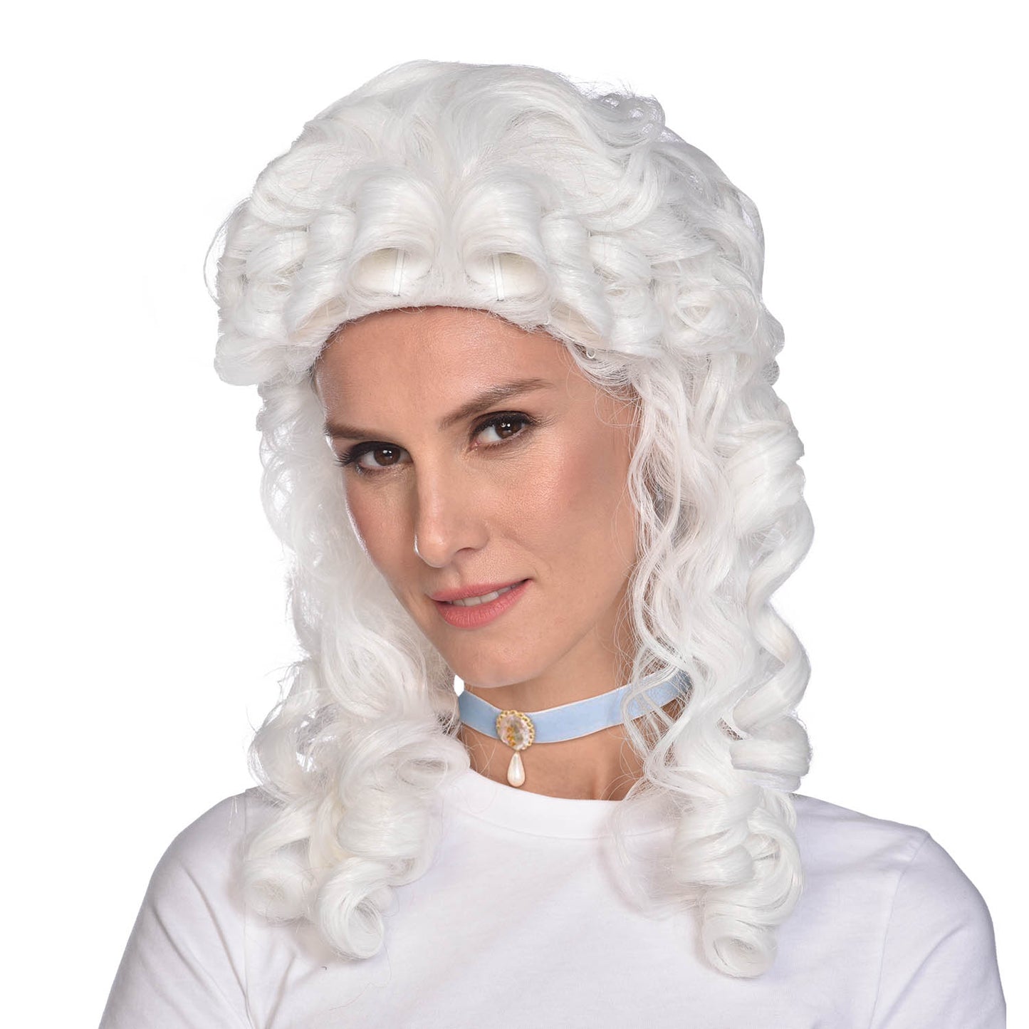 9909528 IP X6 - White Marie Antoinette Wigs - 6 PC