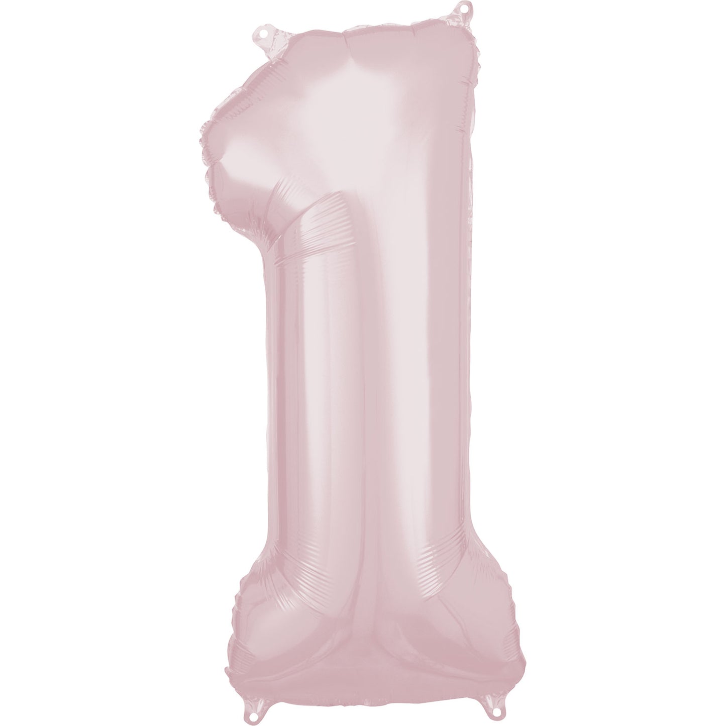 1st Birthday Large Number Pink, Blue Foil Balloon X 5