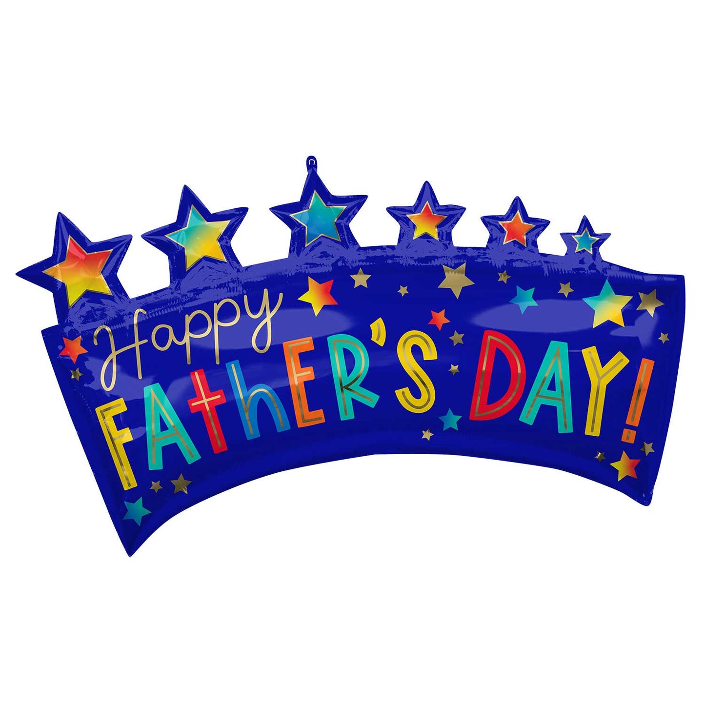Happy Father's Day Banner SuperShape Foil Balloons 34"/86cm w x 19"/48cm h P35 - 5 PC