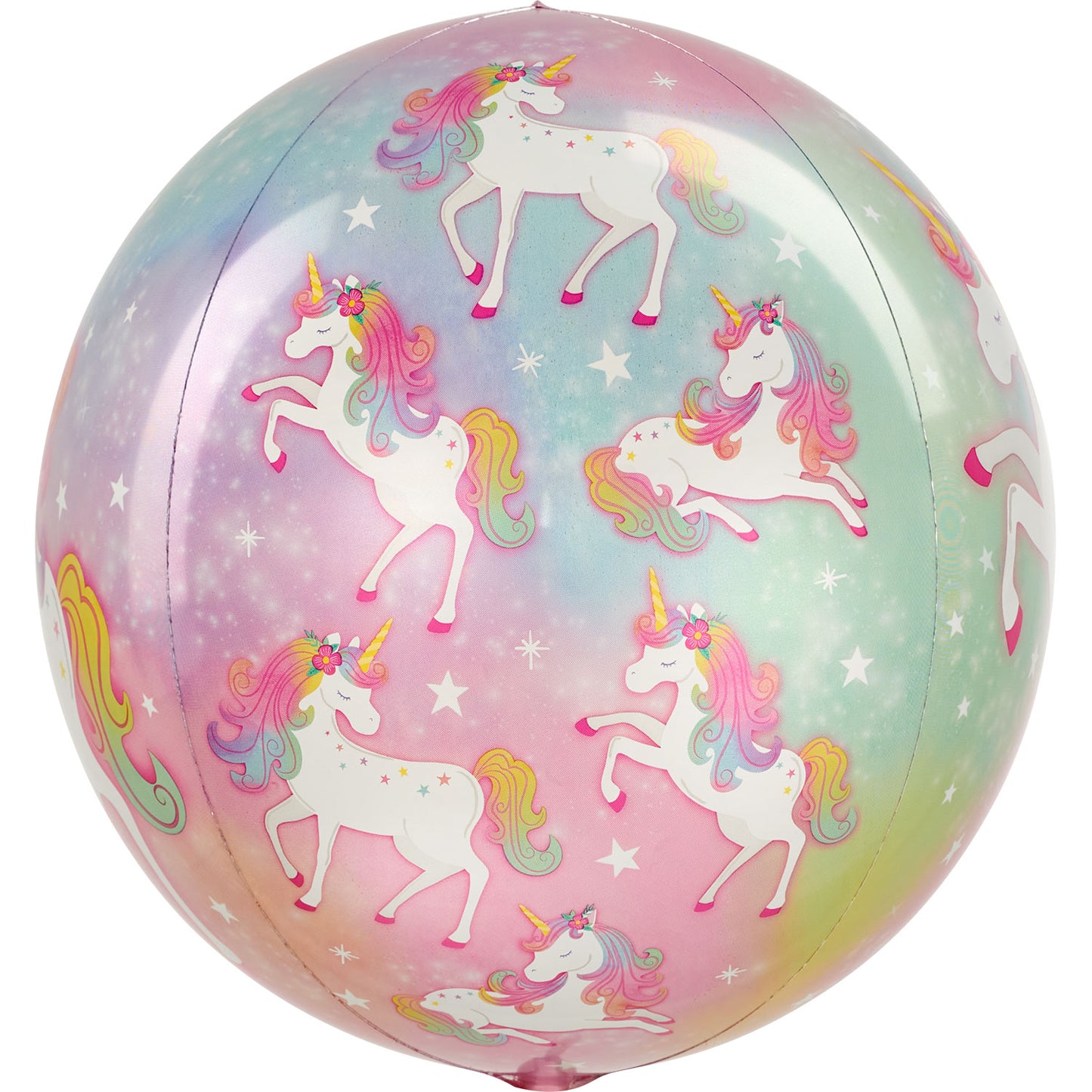4291001 IP X5 - Enchanted Unicorn Orbz Foil Balloons 15"/38cm x 16"/40cm G20 - 5 PC