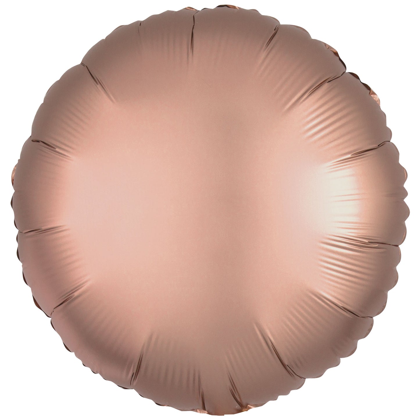 9914092 - Amscan Rose Gold Circle Standard Unpackaged Foil Balloons C16 - 10 PC