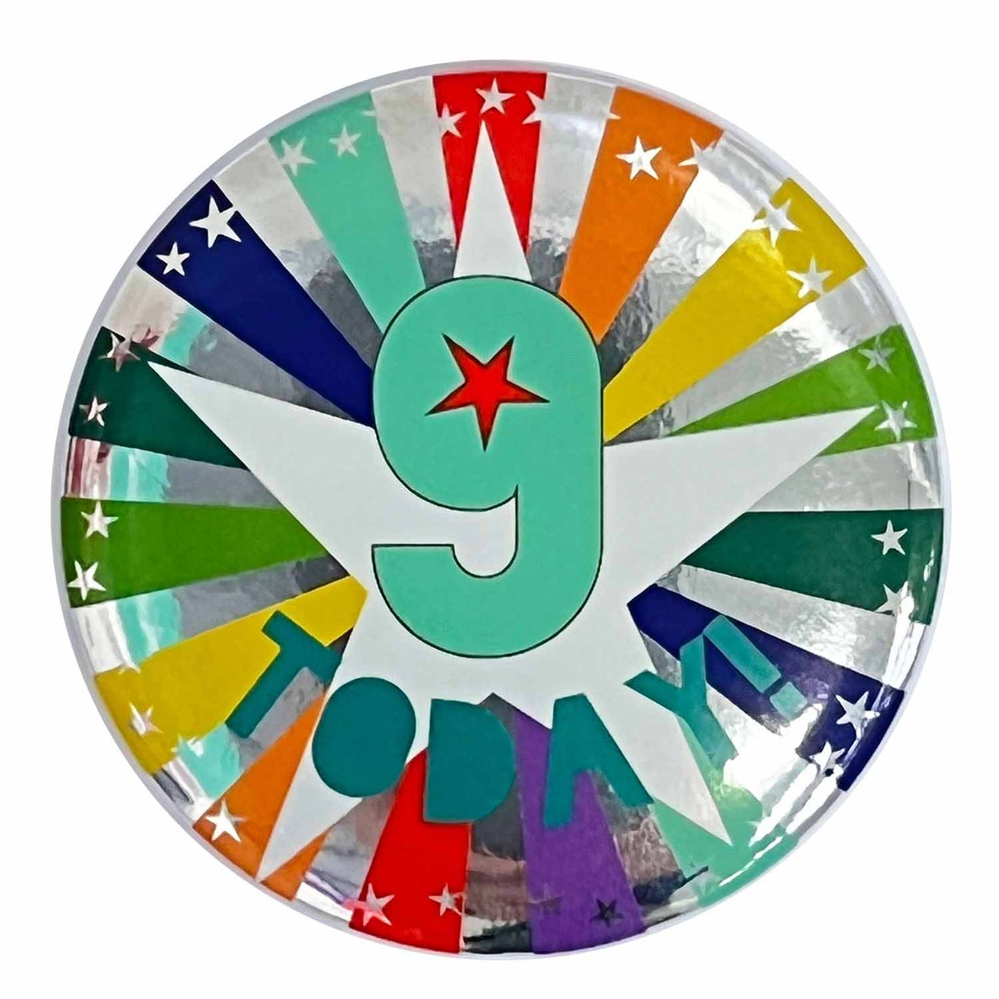 9912110 IP X12 - 9 Today Birthday Badges 6cm - 12 PC