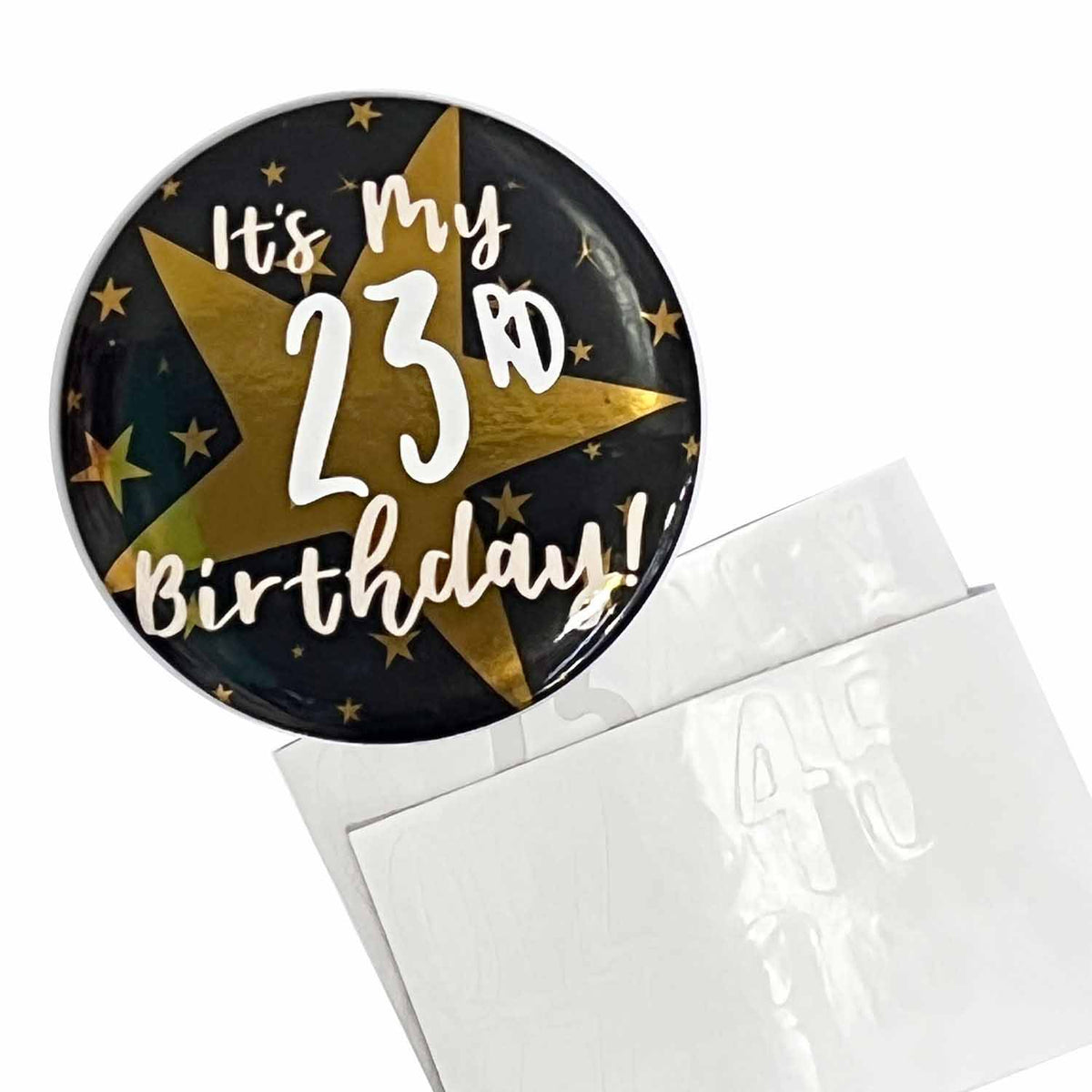 9912113 IP X12 - Add-an-Age Birthday Badges 6cm - 12 PC