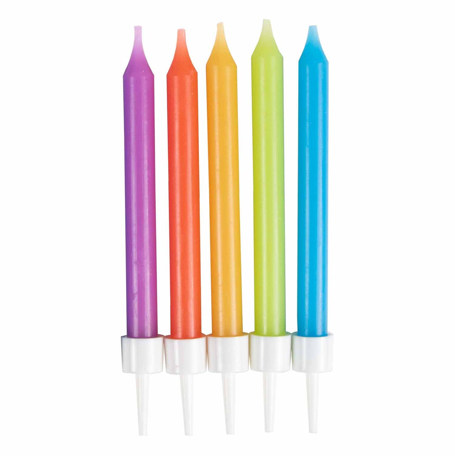9911943 IP X12 - Primary Skinny Candles 6cm - 12 PKG/10