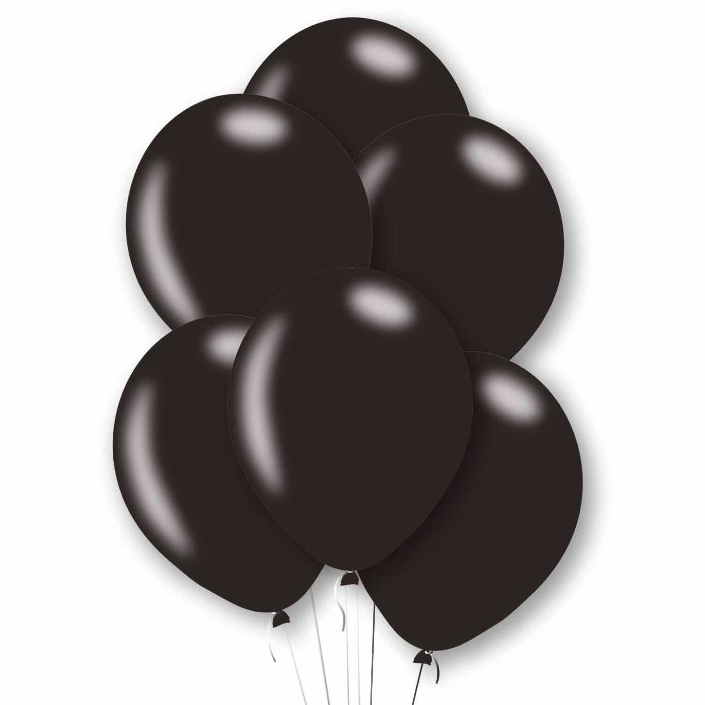 9912729 IP X10 - Pearl Black Latex Balloons 11"/27.5cm - 10 PKG/10