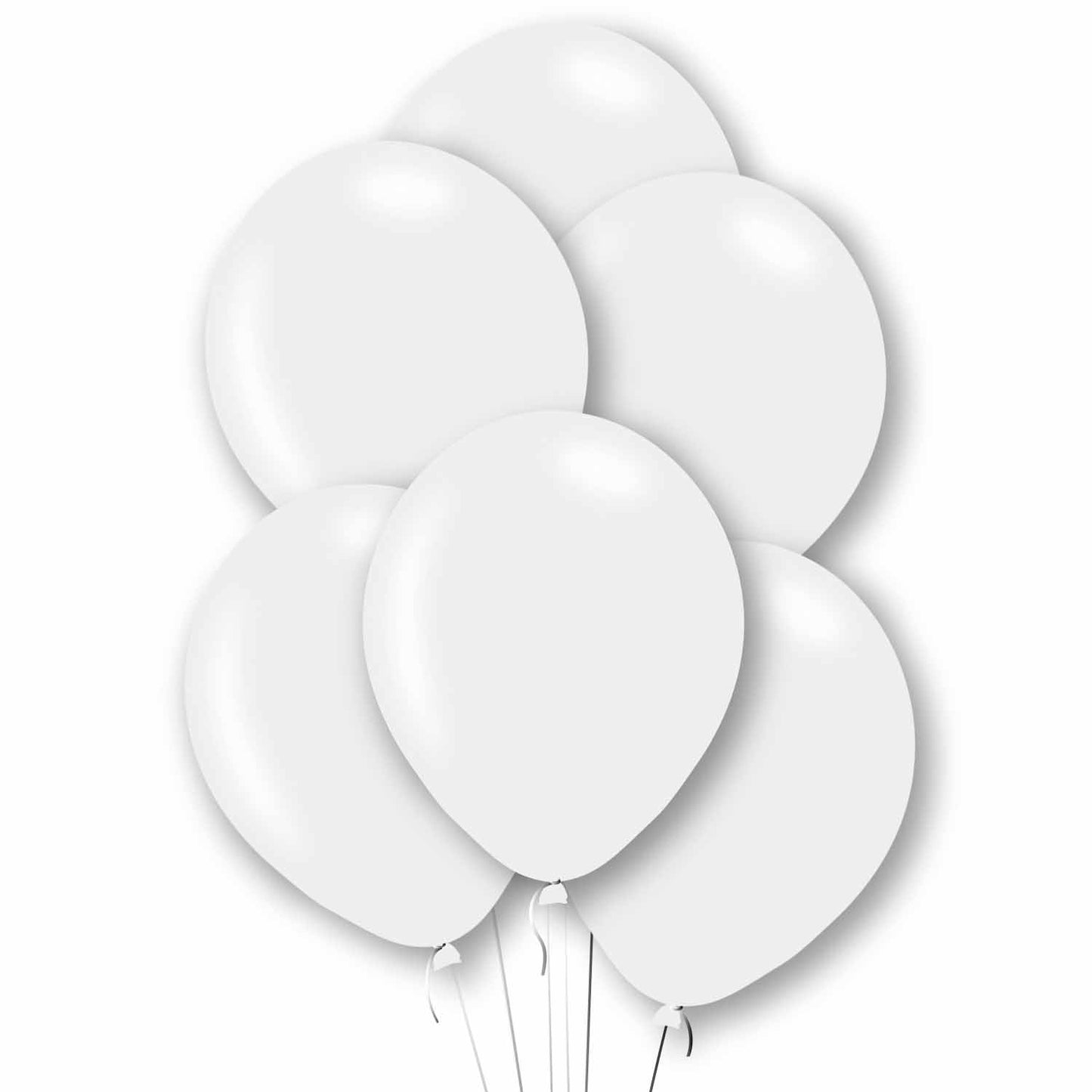 Pearl White Latex Balloons 11"/27.5cm - 10 PKG/10