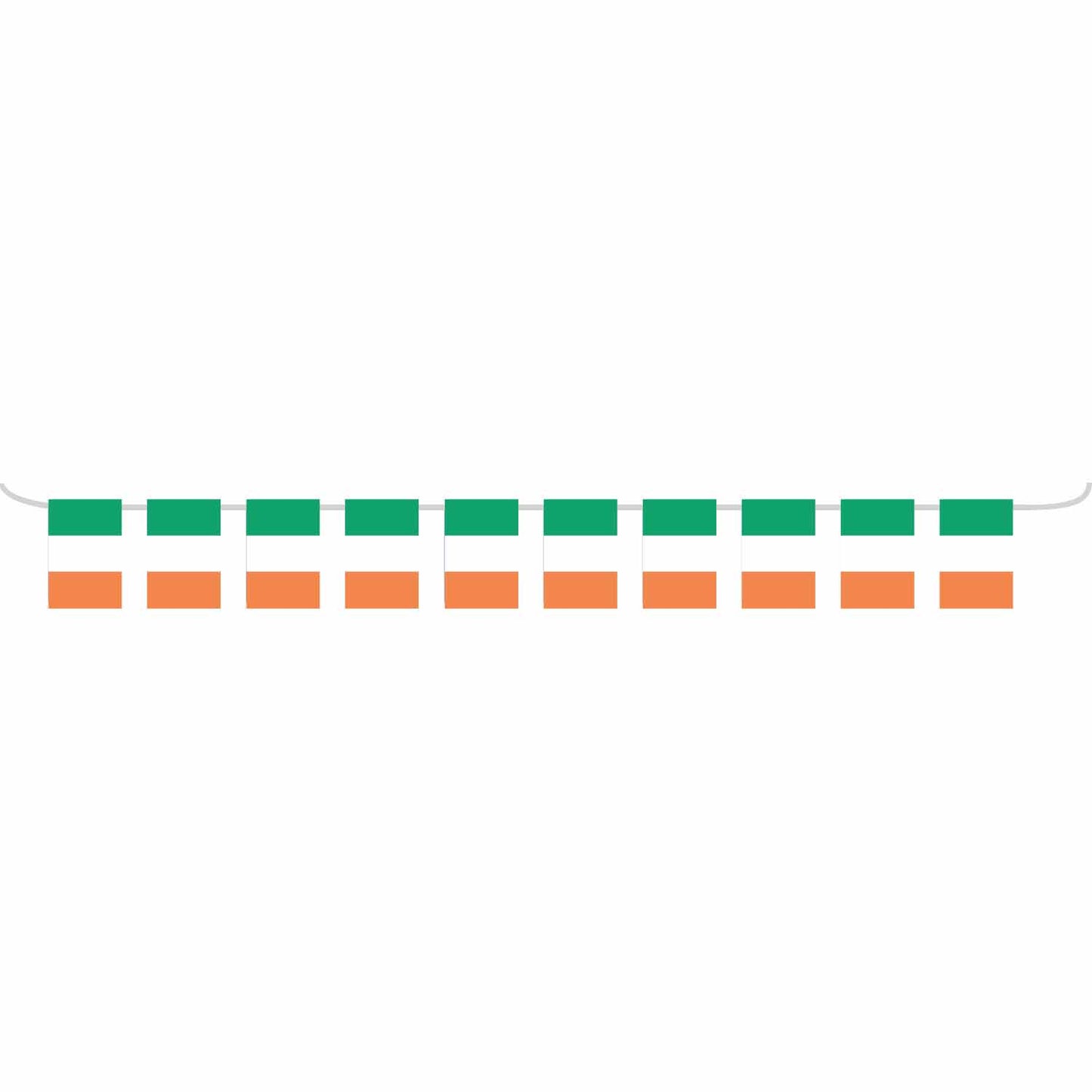 Kicker Party Ireland Flag Bunting 5m - 12 PC