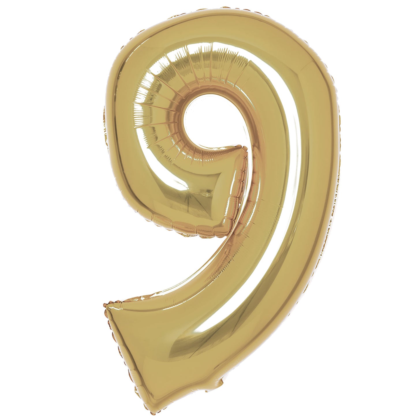 Amscan Large Number Various Colours 9 Foil Balloons 22" / 57cm w x 36" /91cm h P50 - 5 PC