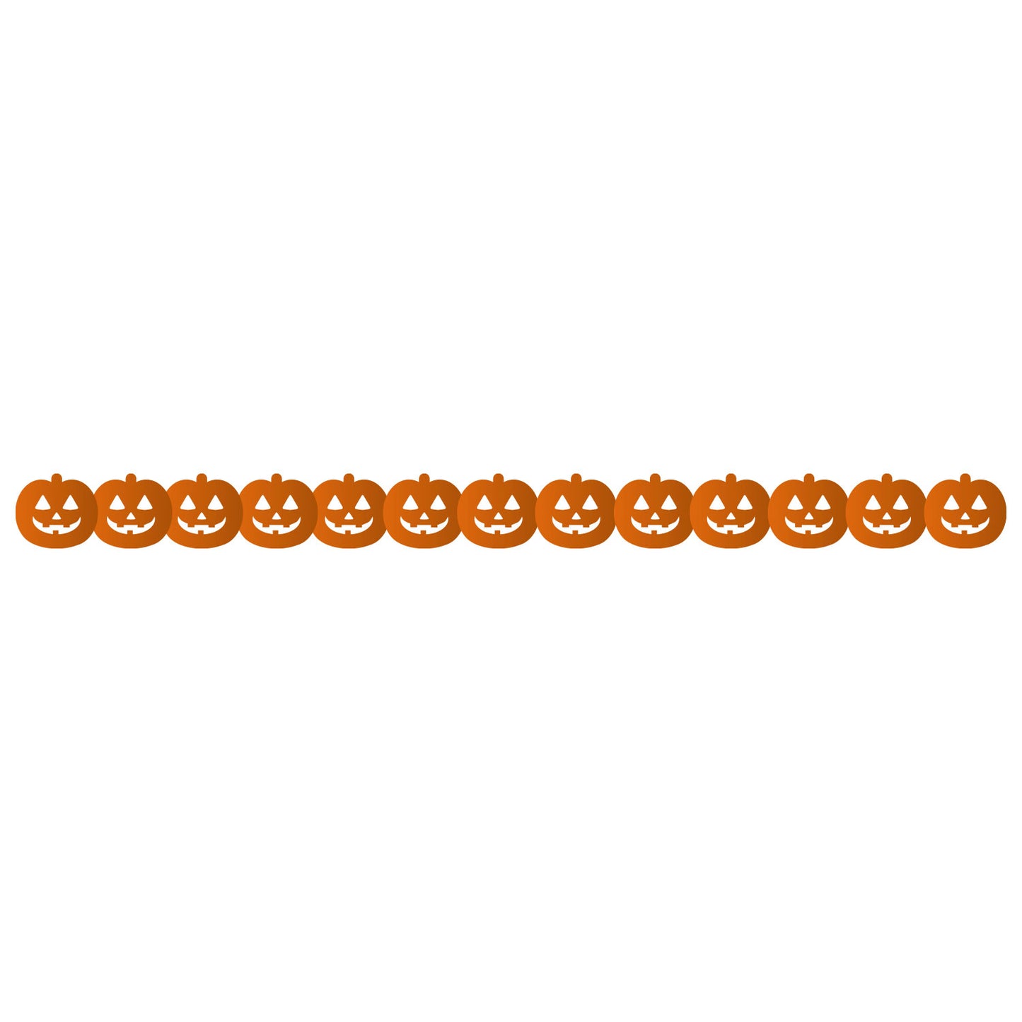 9915218 IP X6 - Pumpkin Tissue Garlands 3m - 6 PC